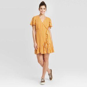 Xhilaration Mini Dress M Medium Striped Short New